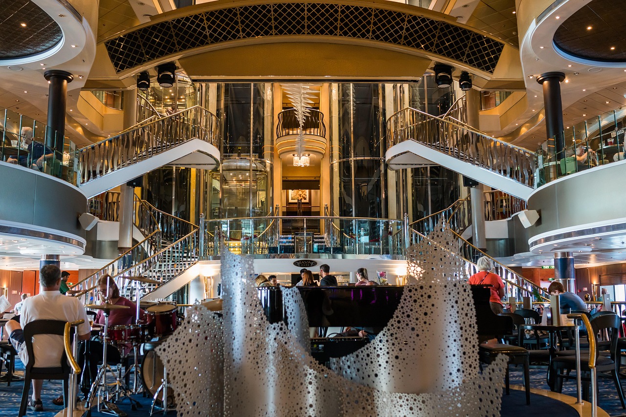 norwegian dawn, cruise ship, lobby, industry, travel, business, interior design, vacation, person, people, holiday, indoor, transportation, decor, lobby, lobby, lobby, lobby, lobby